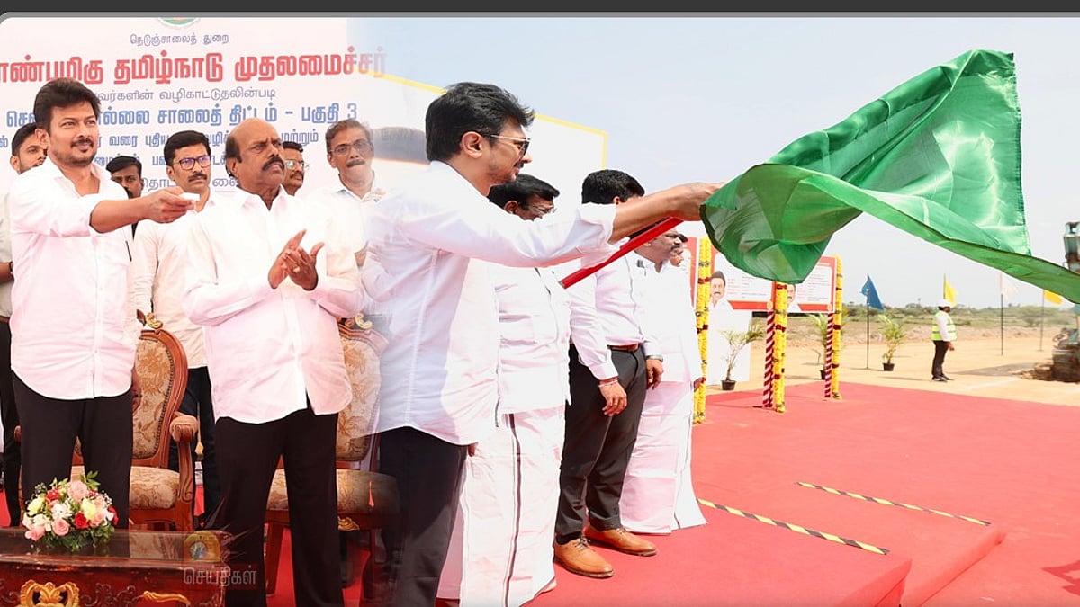 சென்னை அருகே புதிய ஆறு வழிச்சாலை பணிகளை தொடங்கி வைத்தார் துணை முதலமைச்சர் : சாலையின் விவரம் என்ன ? 