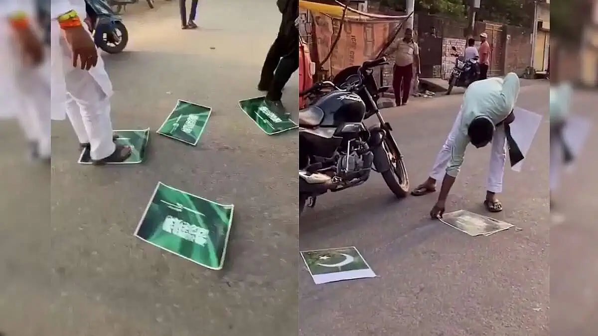 பாக். கொடியுடன் சவுதி அரேபிய கொடியையும் அவமதித்த கும்பல்.. உ.பி-யில் அரங்கேறிய சம்பவம் -குவியும் கண்டனம்!