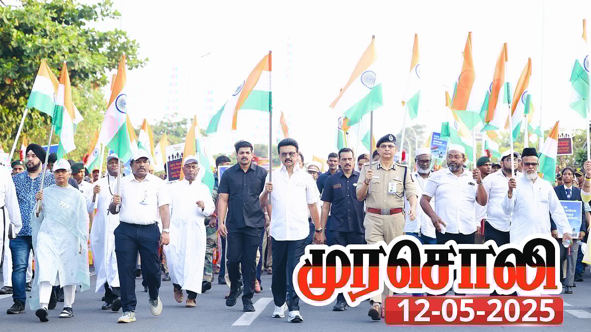 “தேசம் காக்கும் களத்திலும் முன்னணித் தளபதியாக நிற்கிறார் முதலமைச்சர் மு.க.ஸ்டாலின்” : முரசொலி!