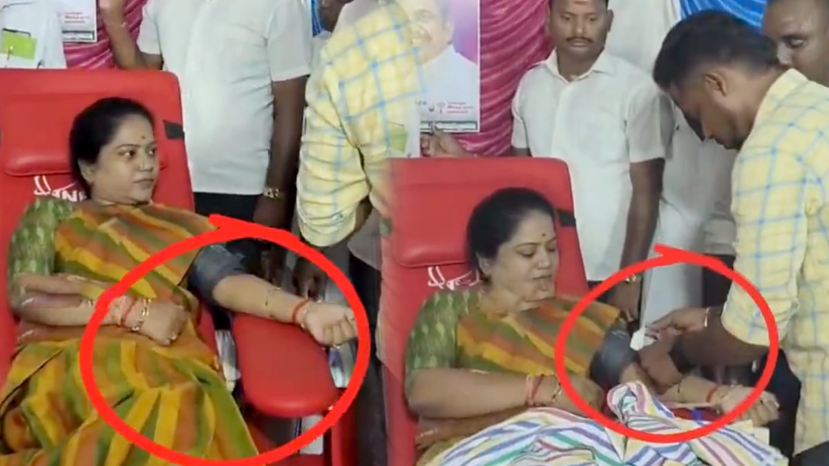 மாட்டிக்கிட்ட பங்கு.. ரத்த தானம் கொடுப்பது போல் நடித்த அதிமுக பெண் நிர்வாகி.. வீடியோவில் சிக்கிய பின்னணி?