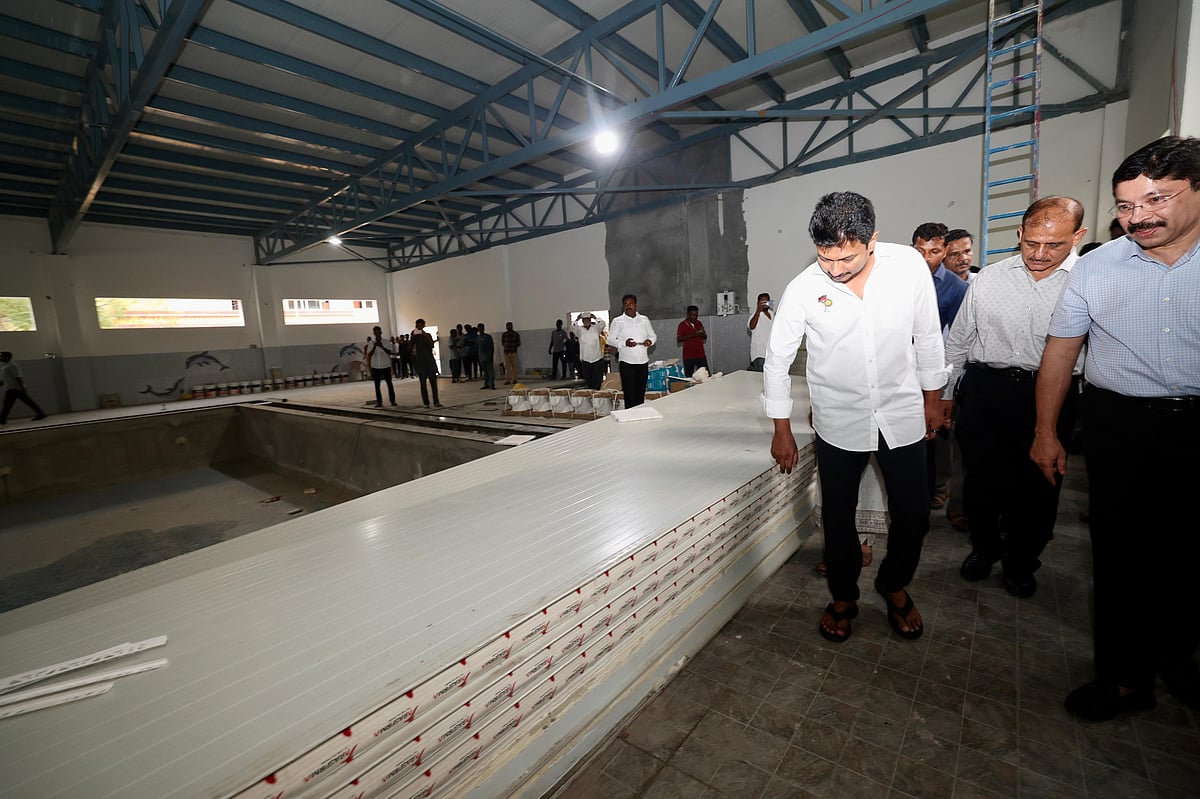 கொளத்தூரில் ரூ.7.5 கோடியில் நீச்சல்குளம் & முதலமைச்சர் சிறு விளையாட்டரங்கம்! : துணை முதலமைச்சர் ஆய்வு!