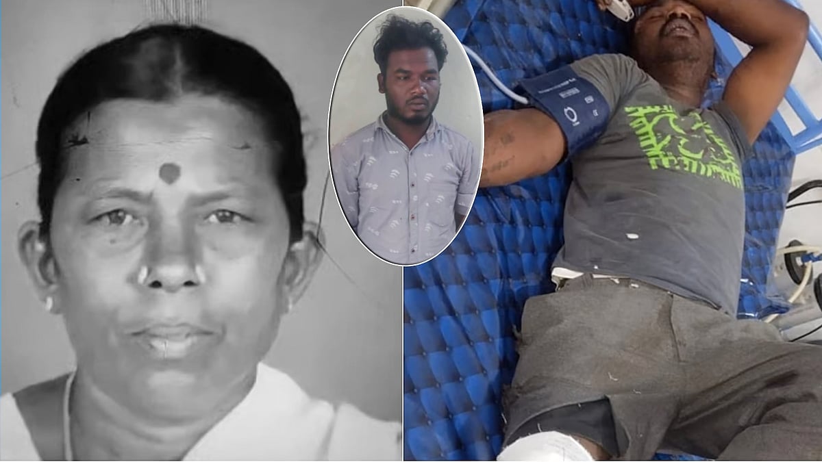 மூதாட்டியை கொலை செய்து செயின் திருட்டு : திருடனை துப்பாக்கியால் சுட்டுப் பிடித்த தமிழ்நாடு போலீசார் ! 