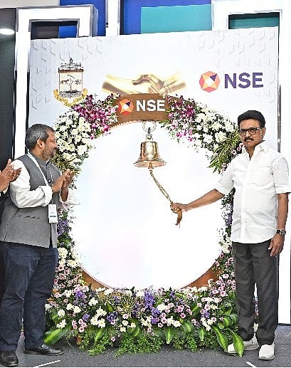 நகர்ப்புர நிதிப்பத்திரங்களை தேசிய பங்குச் சந்தையில் பட்டியலிடும் நிகழ்வு - தொடங்கி வைத்தார் முதலமைச்சர்!