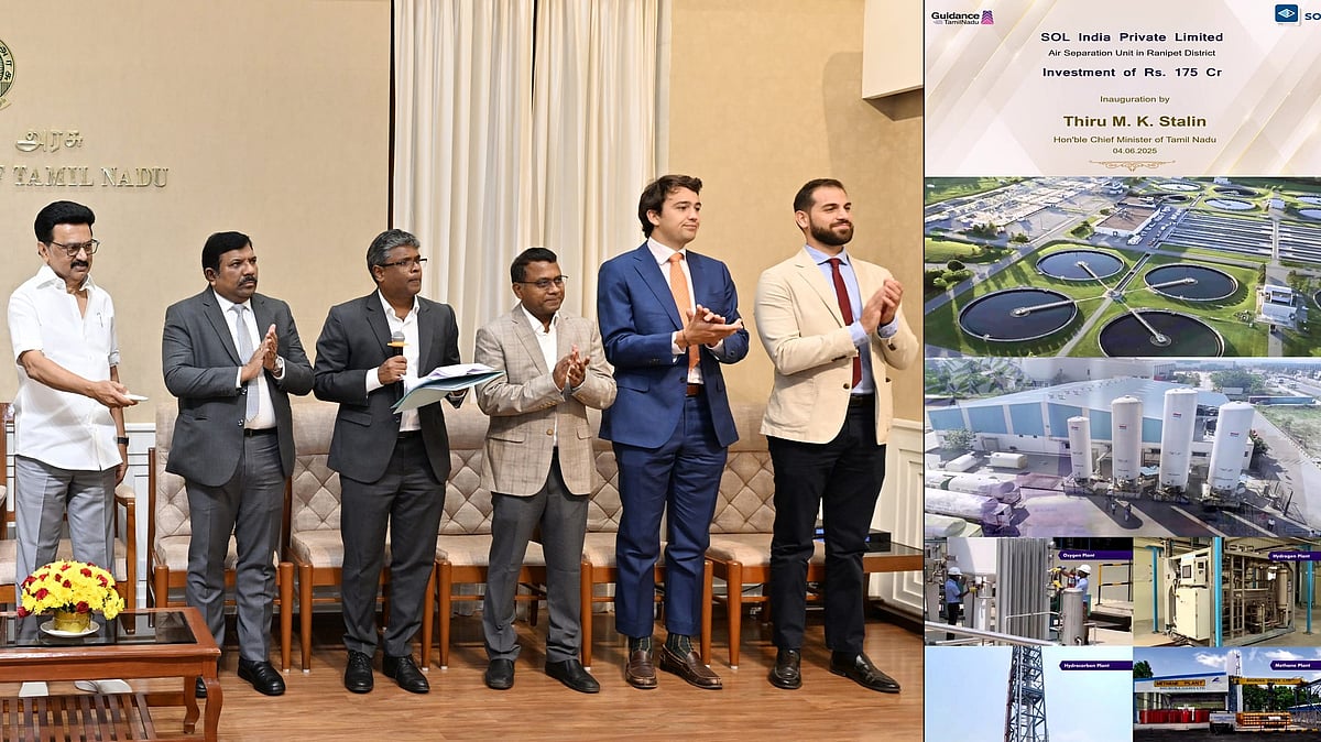 ரூ.175 கோடி முதலீடு :  ராணிப்பேட்டை சிப்காட்டில் காற்று பிரித்தெடுக்கும் ஆலை!