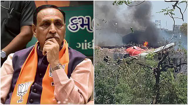 அகமதாபாத் விமான விபத்து :  குஜராத் முன்னாள் முதலமைச்சர் மரணம்!