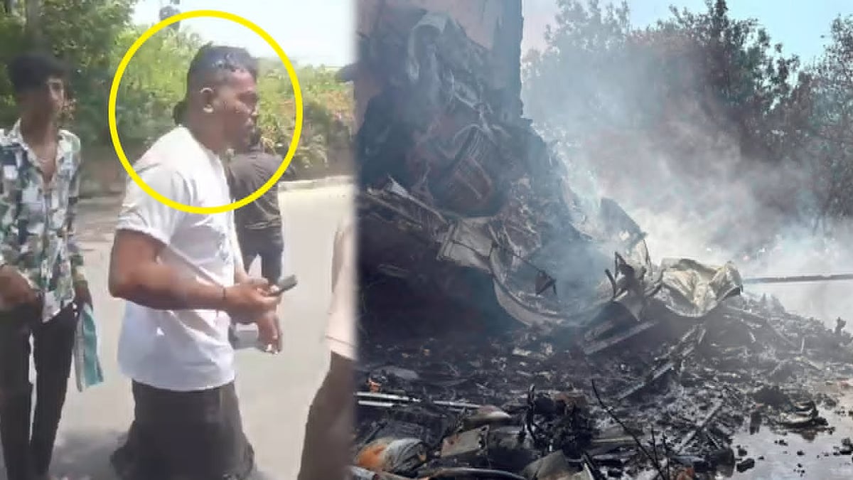 திக்.. திக்.. நிமிடம் : அகமதாபாத் விமான விபத்தில் மரணத்தை வென்ற நபர்!