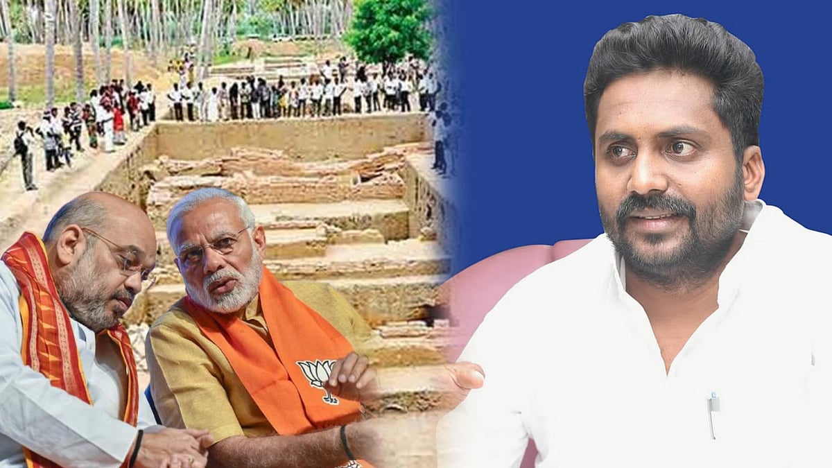 கீழடி விவகாரம் : ஒன்றிய பா.ஜ.க அரசைக் கண்டித்து கழக மாணவரணி சார்பில் ஆர்ப்பாட்டம்!