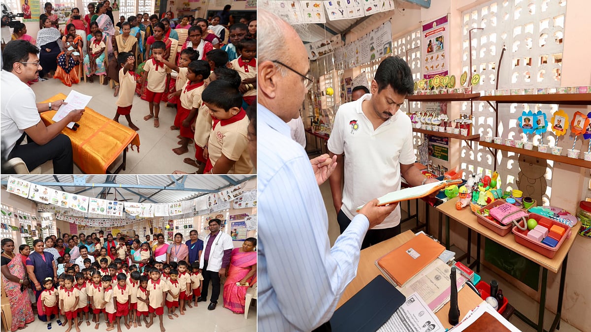 “என்ன சாப்டீங்க?...” - குழந்தைகளிடம் அங்கன்வாடி மையம் குறித்து விசாரித்தார் துணை முதலமைச்சர் உதயநிதி!