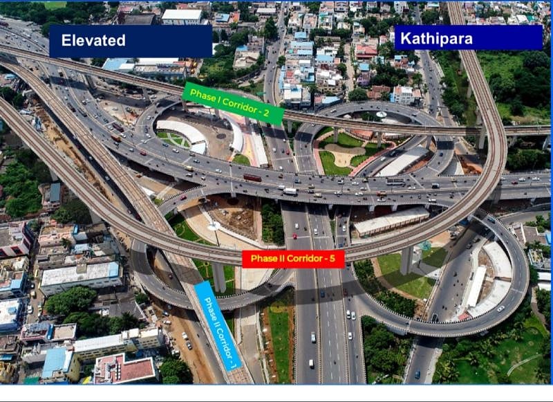 கத்திப்பாரா மேம்பாலம் மீது கட்டப்படும் மெட்ரோ ரயில் திட்டம்... அனிமேஷன் காட்சிகள் வெளியீடு !