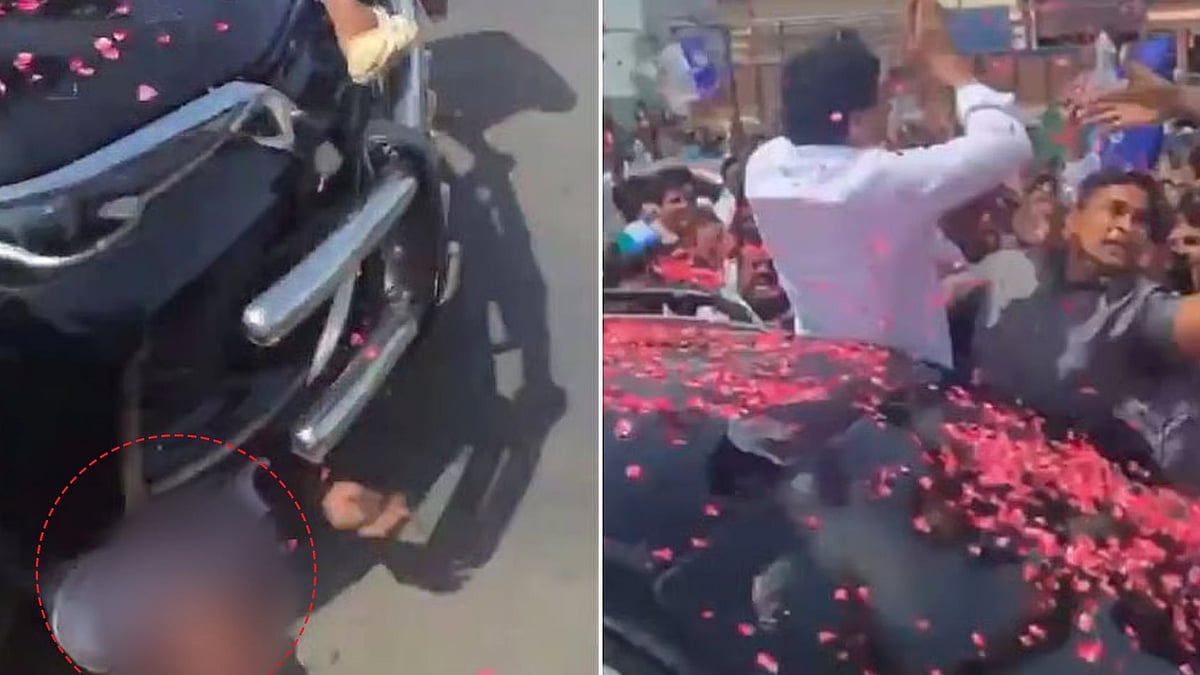 உற்சாக வரவேற்பு.. ஜெகன்மோகன் ரெட்டி கார் டயரில் சிக்கிய தொண்டர்.. தலை நசுங்கி பரிதாப பலி -ஷாக் வீடியோ!