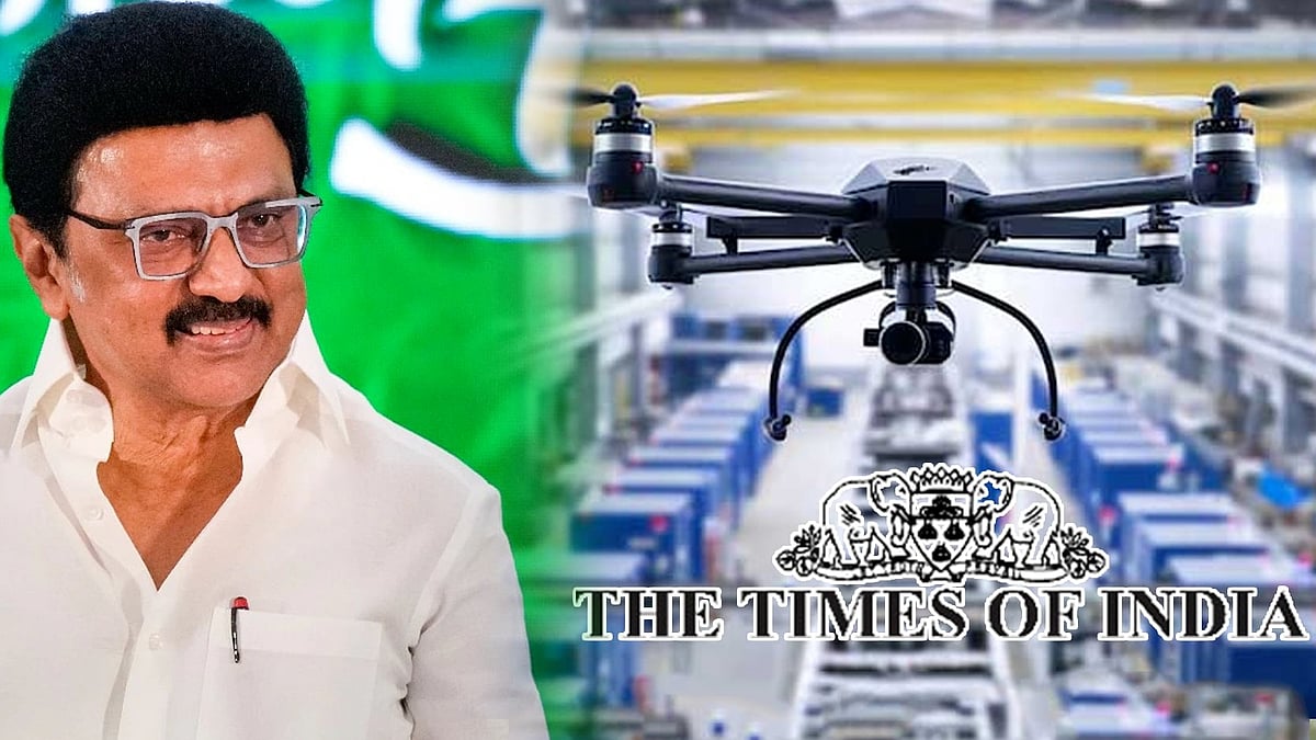 ”இந்தியாவின் ட்ரோன் உற்பத்தி மையமாக உள்ளது தமிழ்நாடு” :  The Times of India கட்டுரை!