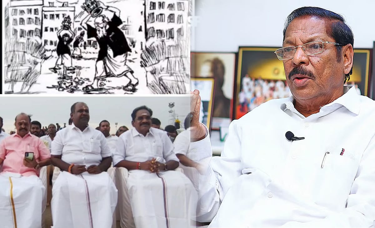 “அண்ணா, பெரியாருக்கு அவமானம் - உடம்பில் ஓடுவது அதிமுக ரத்தமா? பாஜக பாசமா?” : கடுமையாக விமர்த்த RS.பாரதி!