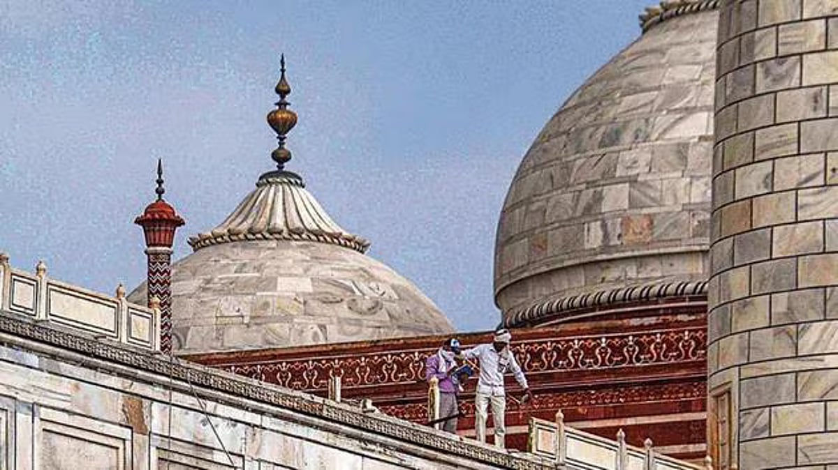 தாஜ்மகால் குவிமாடத்தில் நீர் கசிவு... அதிர்ச்சி தகவலை வெளியிட்ட தொல்லியல் துறை... சரி செய்ய முடியுமா ? 