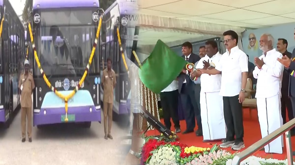 அதிநவீன மின்சார பேருந்துகள் இயக்கத்தை தொடங்கி வைத்தார் முதலமைச்சர்.. பேருந்தில் உள்ள வசதிகள் என்ன ? 