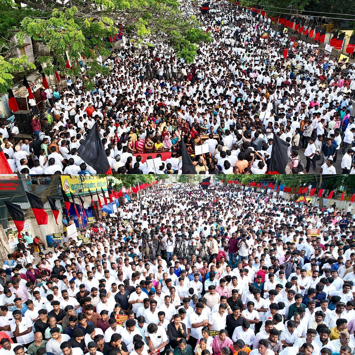 “சுயலாபத்திற்காக செயல்படுகிறார் Watchman பழனிசாமி!” : கழக மாணவரணி ஆர்ப்பாட்டத்தில் ராஜீவ் காந்தி கண்டனம்!