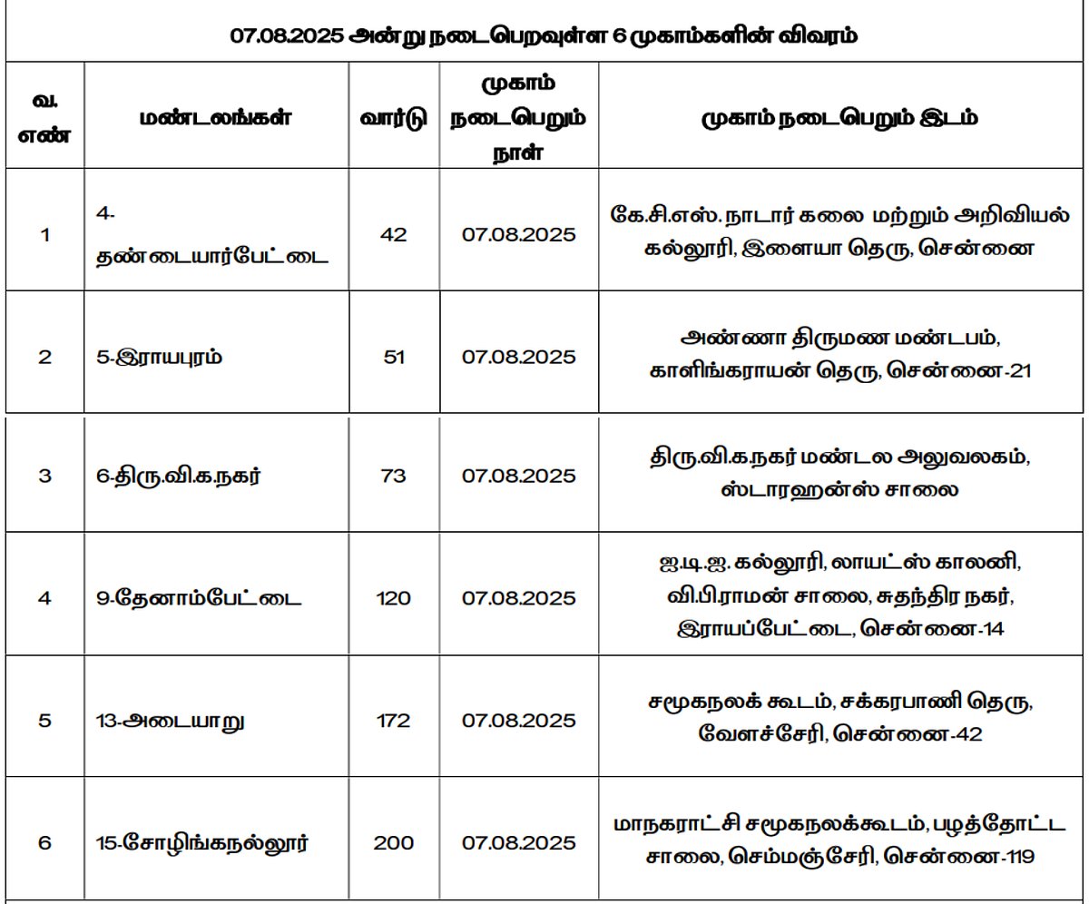 ‘உங்களுடன் ஸ்டாலின்’ திட்டம்.. சென்னையில் முகாம்கள் நடைபெறும் நாள், இடங்கள் என்ன?- முழு விவரம் உள்ளே!