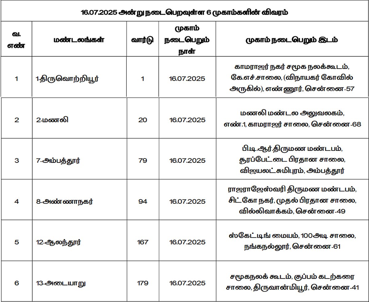 ‘உங்களுடன் ஸ்டாலின்’ திட்டம்.. சென்னையில் முகாம்கள் நடைபெறும் நாள், இடங்கள் என்ன?- முழு விவரம் உள்ளே!