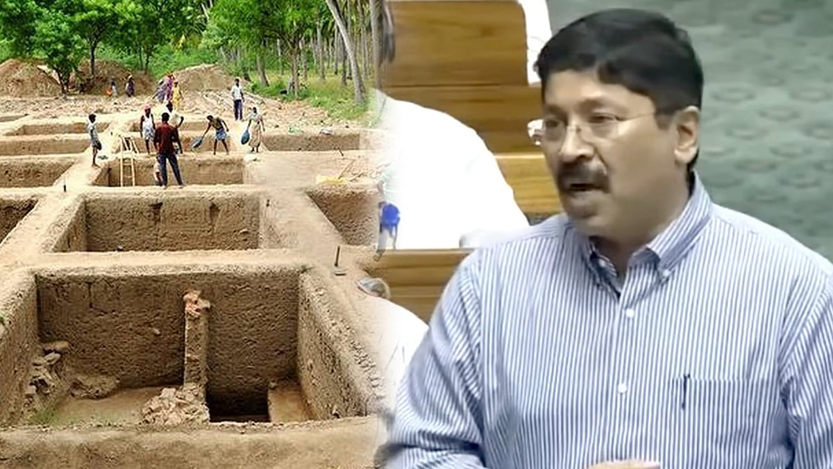 “கீழடி குறித்து திருத்திய அறிக்கை கேட்க, அறிவியல்பூர்வமான காரணங்கள் இருக்கிறதா?” : தயாநிதி மாறன் கேள்வி!