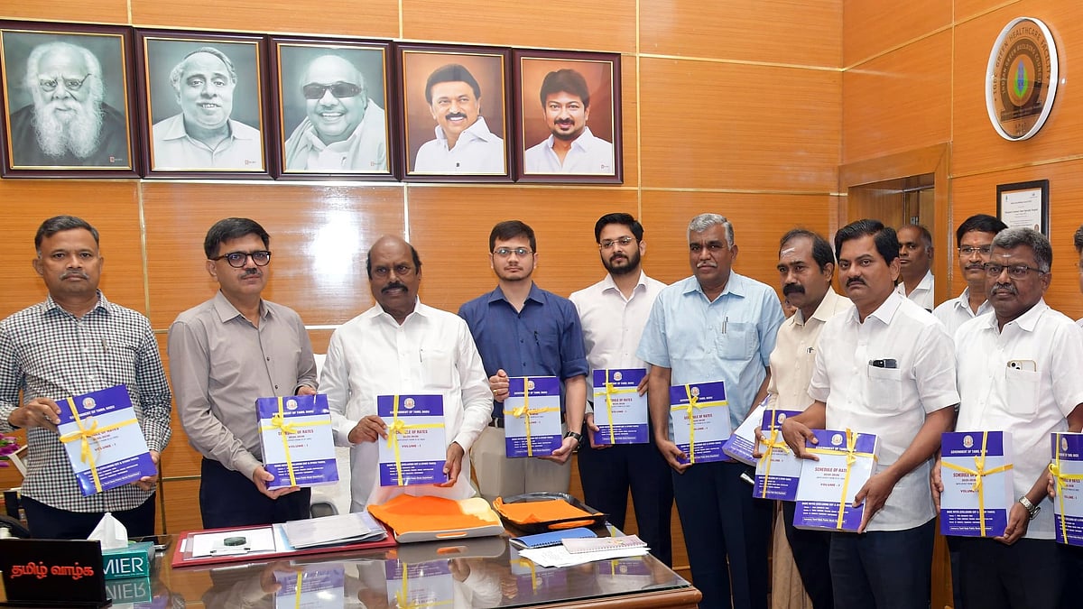 2025-26 ஆம் ஆண்டிற்கான ‘செந்தர விலைப் பட்டியல்’! : அமைச்சர் எ.வ.வேலு வெளியிட்டார்!