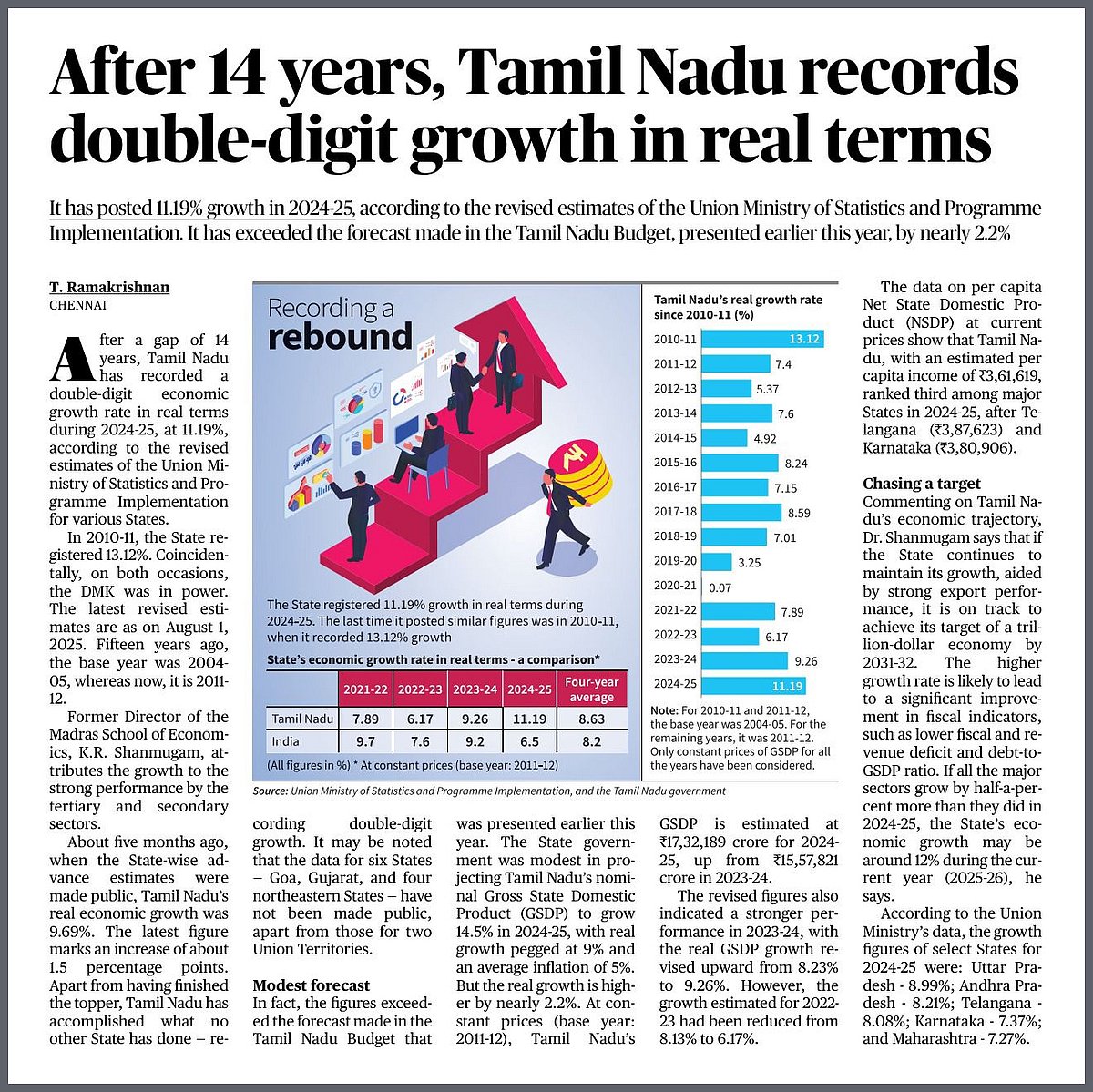 திமுக ஆட்சிக்கு வந்தாலே உயரும் தமிழ்நாட்டின் பொருளாதாரம்... சுட்டிக்காட்டிய ஒன்றிய அரசின் புள்ளிவிவரம் ! 