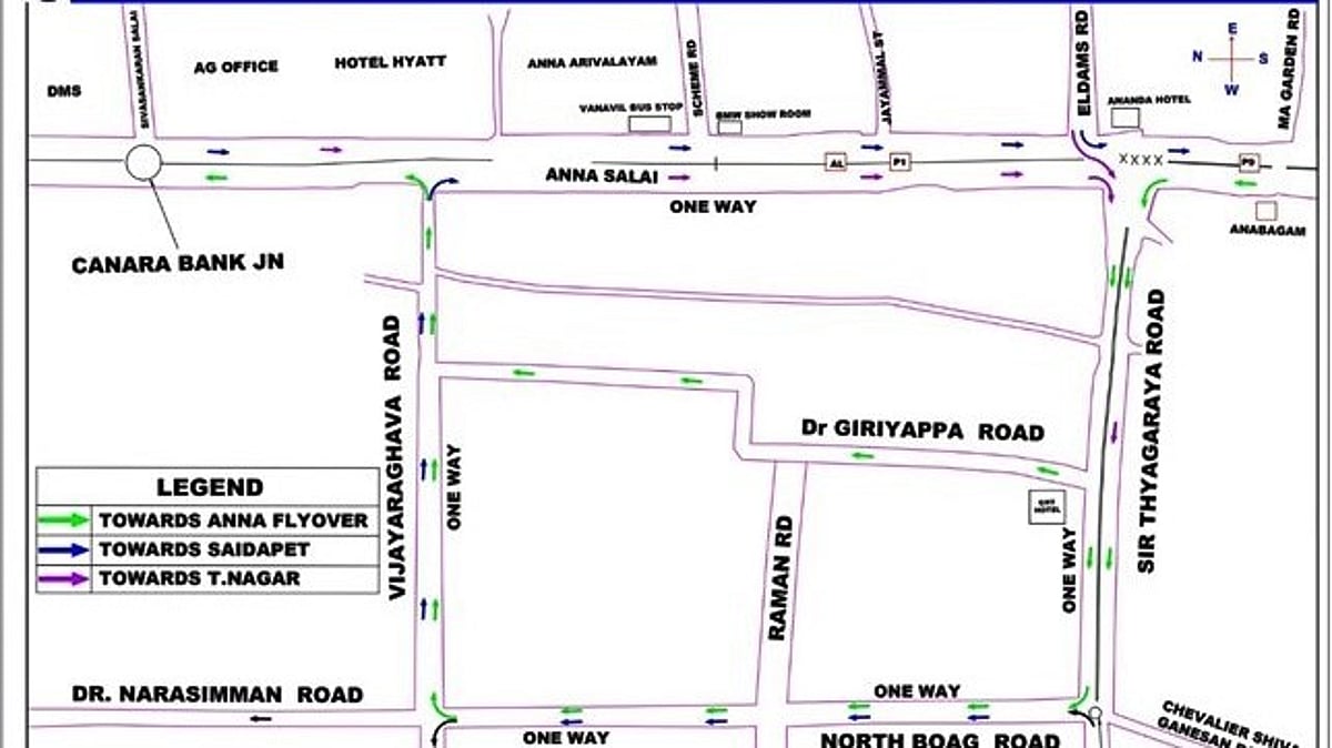 சென்னை மக்கள் கவனத்திற்கு : நாளை முதல் இந்த பகுதியில் போக்குவரத்து மாற்றங்கள்!