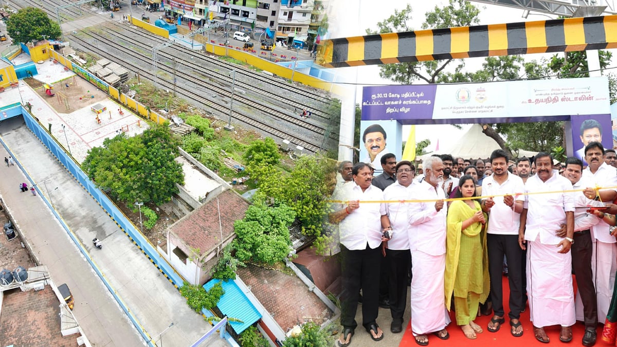 40 ஆண்டுகால கோரிக்கை.. இராயபுரத்தில் புதிய இரயில்வே சுரங்க பாதை... திறந்து வைத்தார் துணை முதலமைச்சர்!