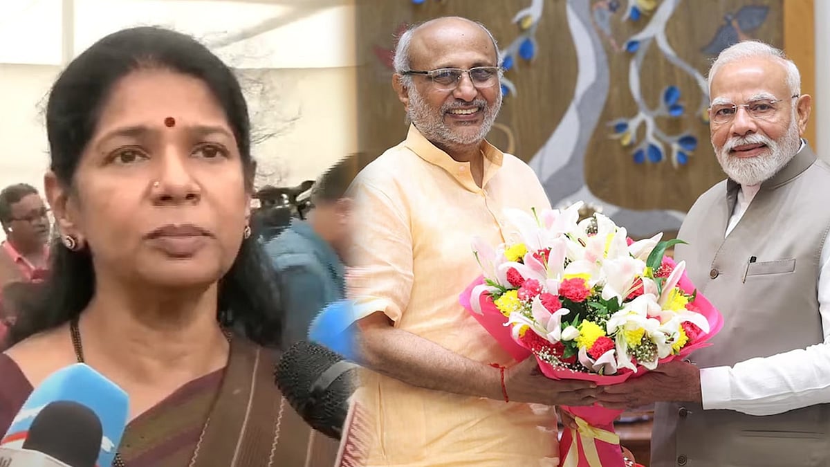 "பாஜக வேட்பாளர் தமிழராக, தமிழ்நாட்டுக்கு செய்தது என்ன?" - திமுக எம்.பி கனிமொழி கேள்வி !  
