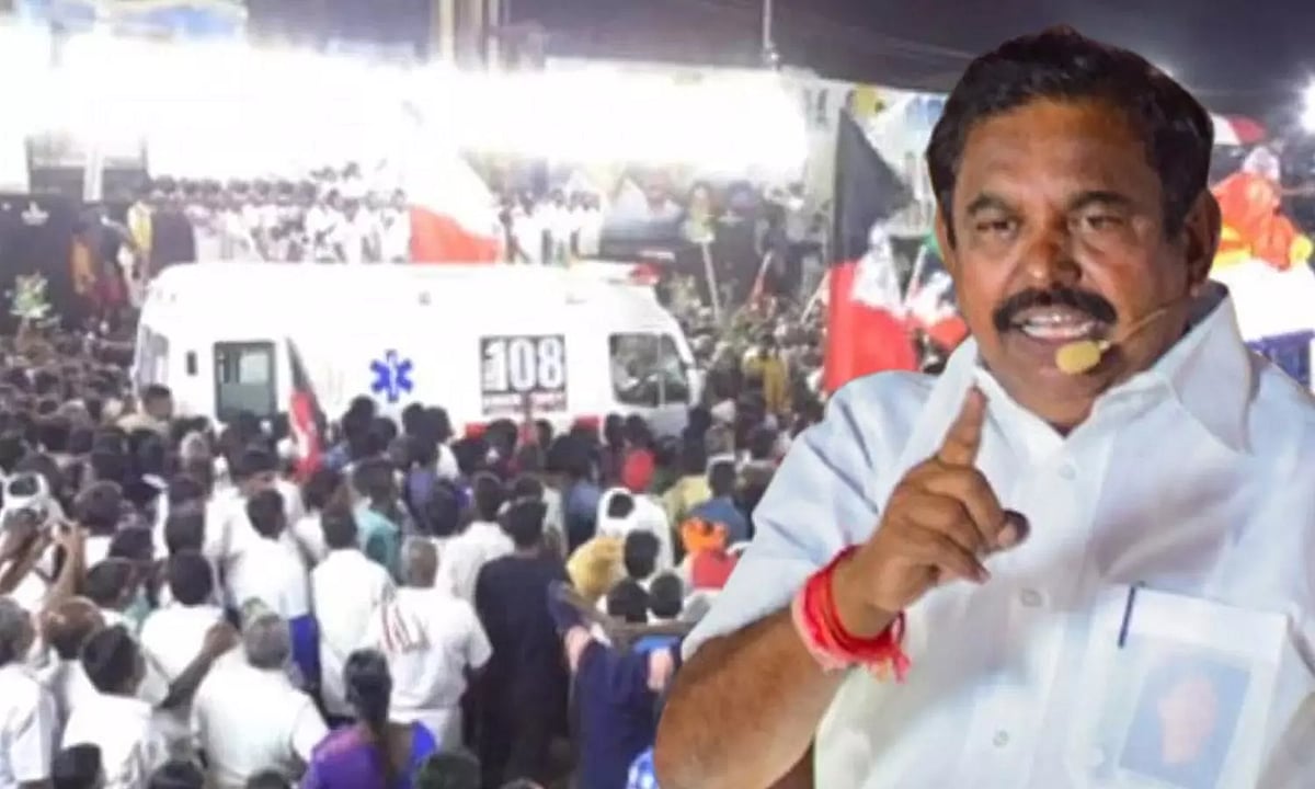“இனிமே கூட்டத்துக்குள்ள வந்த...” : அவசரமாக வந்த ஆம்புலன்ஸ் ஓட்டுநரை மிரட்டிய பழனிசாமி - குவியும் கண்டனம்!