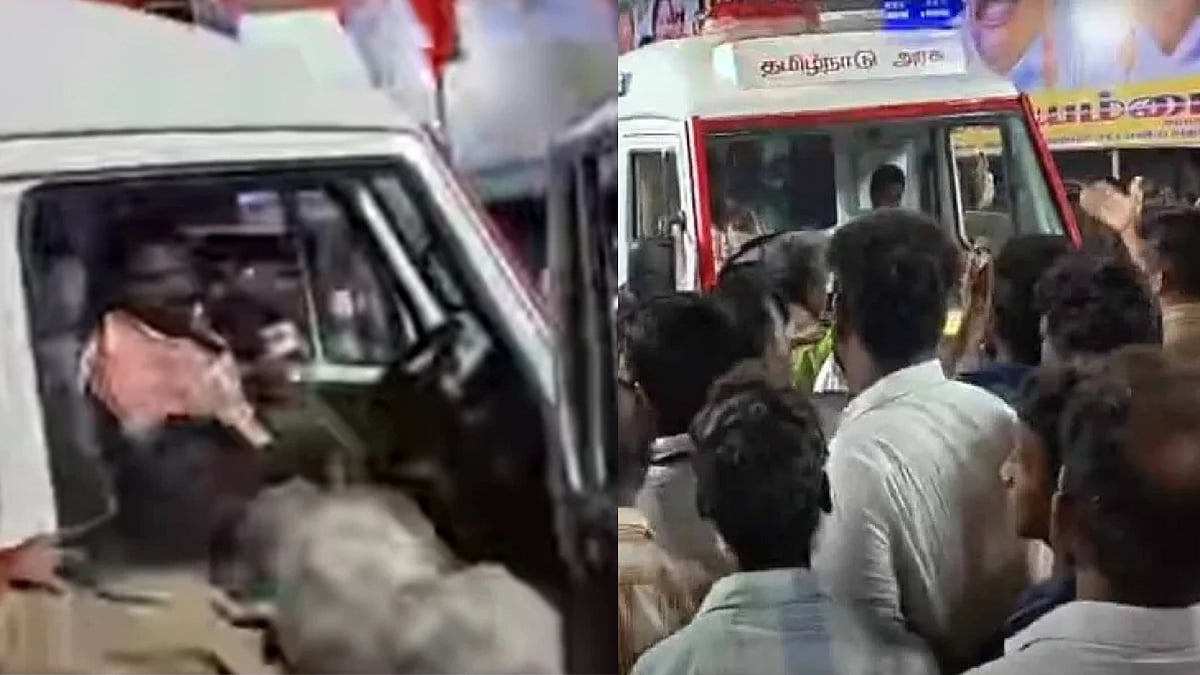 எடப்பாடி பழனிசாமியின் மிரட்டல் எதிரொலி... ஆம்புலன்ஸ் ஓட்டுநரை தாக்க முயன்ற அதிமுகவினர் ! 
