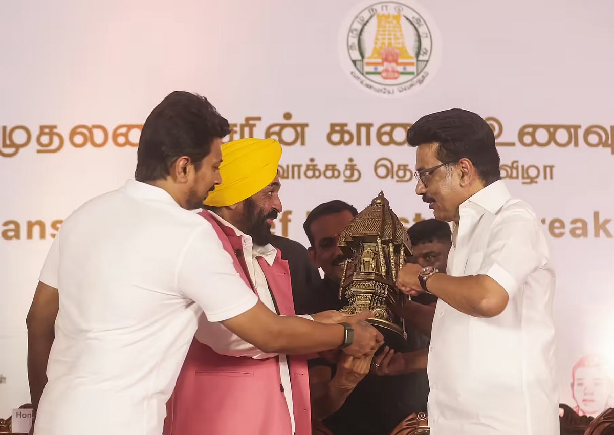 ”உண்மையான மக்கள் தலைவர் முதலமைச்சர் மு.க.ஸ்டாலின்” : பஞ்சாப் முதல்வர் பகவந்த் மான் புகழாரம்!