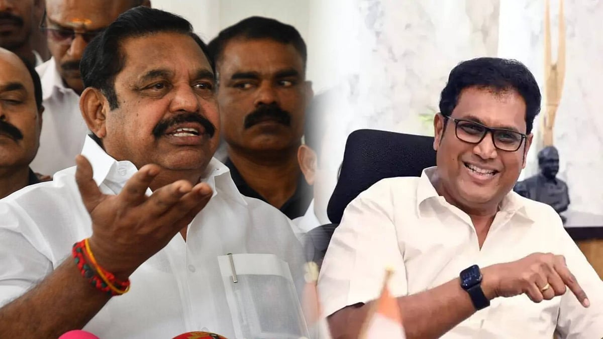 திரும்பத் திரும்ப... "வயிற்றெரிச்சலால் அறிக்கை விட்டிருக்கிறார் பழனிசாமி" - அமைச்சர் TRB ராஜா விமர்சனம் !