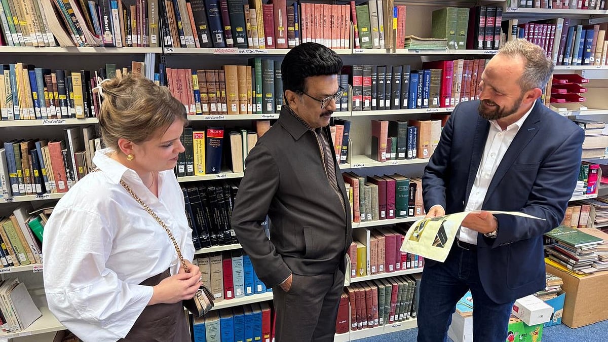 திராவிட மாடல் அரசு நிதி வீணாகவில்லை : Köln பல்கலைக்கழகத் தமிழ்த்துறை நூலகத்தைப் பார்வையிட்ட முதலமைச்சர்!