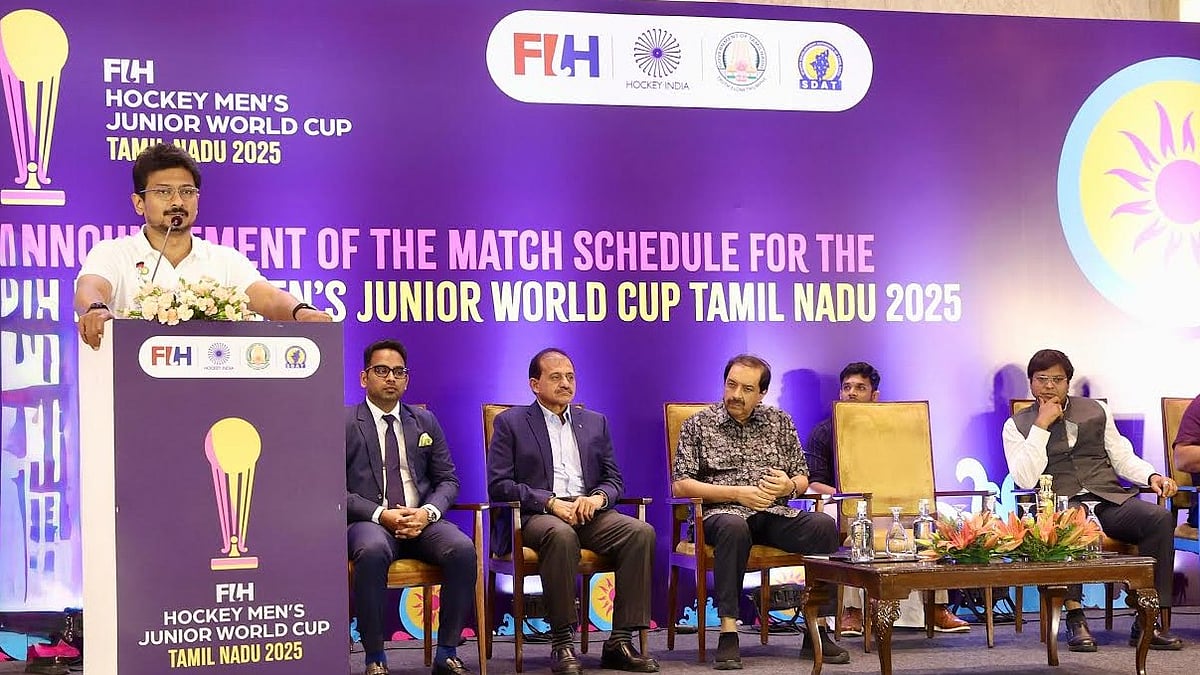 தமிழ்நாட்டில் ஹாக்கி ஆடவர் ஜூனியர் உலகக்கோப்பை : போட்டி அட்டவணையை வெளியிட்ட துணை முதலமைச்சர் உதயநிதி!