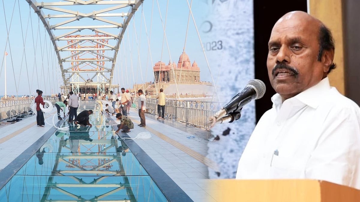 ”கண்ணாடி பாலம் பாதுகாப்பாகவும் உறுதியுடனும் உள்ளது" : அமைச்சர் எ.வ.வேலு விளக்கம்!