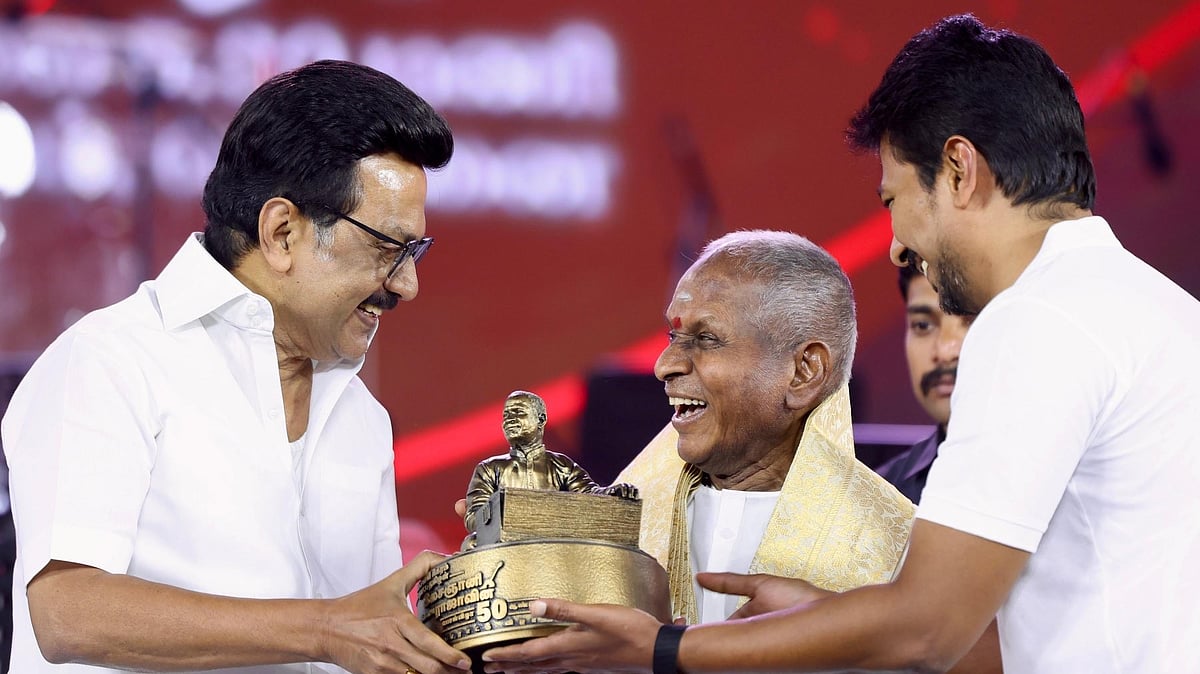 "கலைஞர் என் மேல் வைத்த அன்பை அவரின் மகன் ஸ்டாலினும் வைத்திருக்கிறார்" - இளையராஜா நெகிழ்ச்சி !  