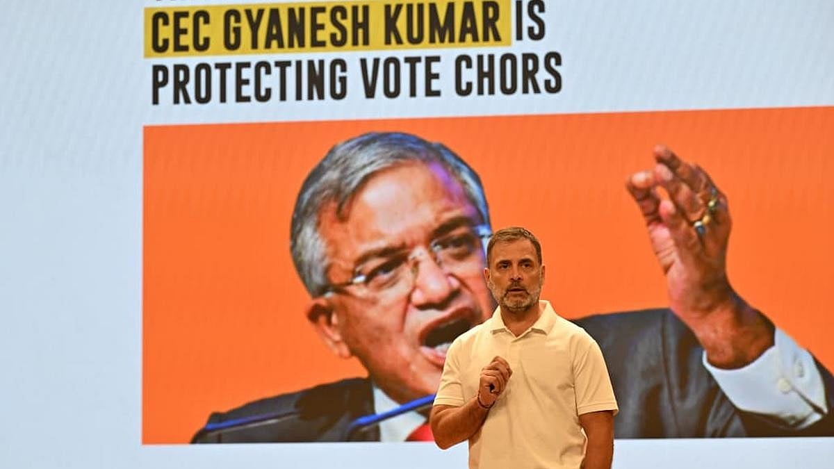 ”வாக்கு திருடர்களை தலைமைத் தேர்தல் ஆணையர் பாதுகாக்கிறார்” : மீண்டும் ராகுல் காந்தி MP குற்றச்சாட்டு!