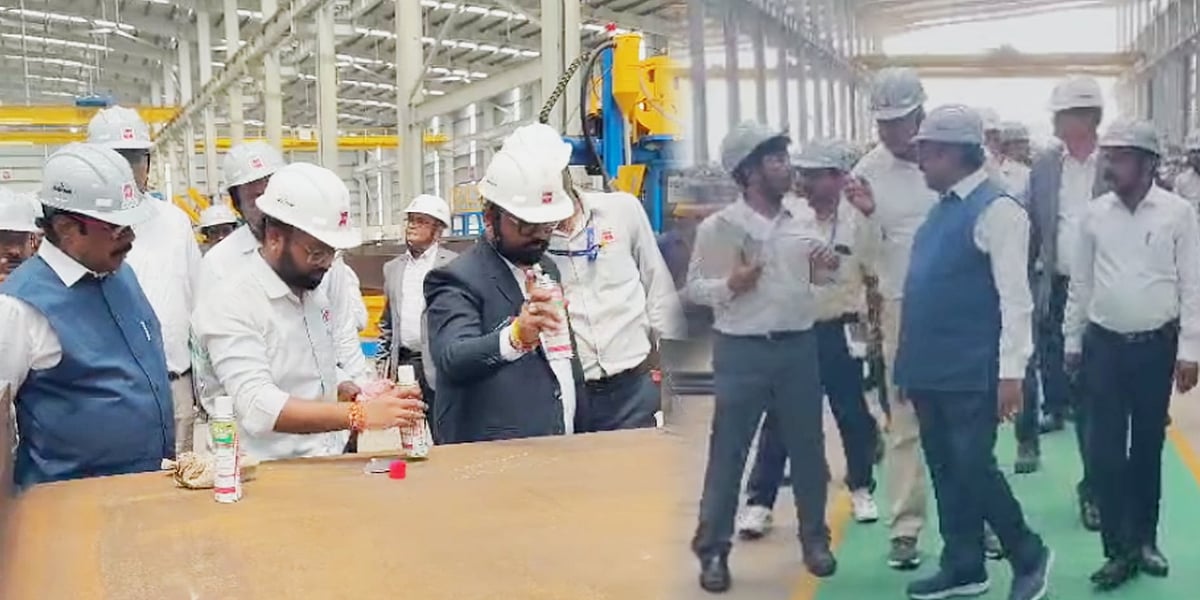 தேனாம்பேட்டை – சைதாப்பேட்டை 3.20 கி.மீ. மேம்பாலம்.. எஃகு உற்பத்தி கட்டமைப்பு பணிகளை ஆய்வு செய்த அமைச்சர்!