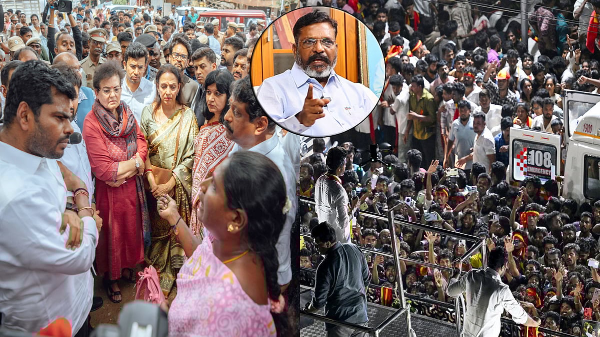 கரூர் துயரம் : அரசியல் விளையாட்டை வெளிப்படையாகத் தொடங்கிய பாஜக... - திருமாவளவன் எம்.பி. கண்டனம்!