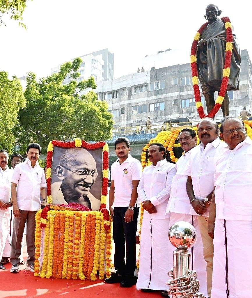 காந்தியடிகளின் 157-வது பிறந்த நாள்! : நாளை (அக்.2) மரியாதை செலுத்துகிறார் முதலமைச்சர் மு.க.ஸ்டாலின்!