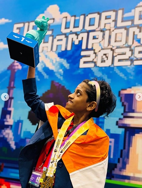 “இந்த வெற்றிக்கு தமிழ்நாடு அரசுதான் முக்கிய காரணம்” - சாம்பியன் பட்டம் வென்ற ஷர்வானிகா நெகிழ்ச்சி!