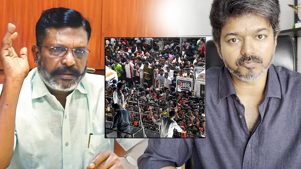 “RSS-உடன் தொடர்பு? விஜயை சுற்றி அனைவரும் பாஜக பயிற்சி பட்டறையில் பயின்றவர்கள்” -திருமாவளவன் MP விமர்சனம்!