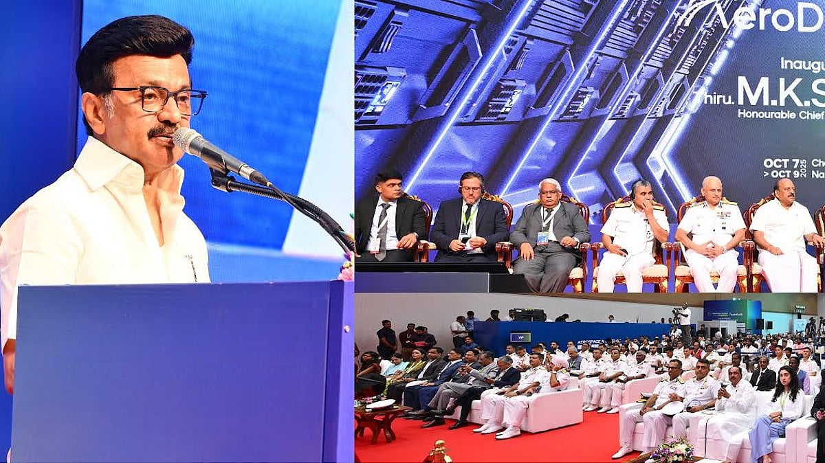 “புதிய காலத்தின் தொடக்கம்!” : AeroDefCon - 2025 சர்வதேச மாநாட்டில் முதலமைச்சர் மு.க.ஸ்டாலின் உரை!