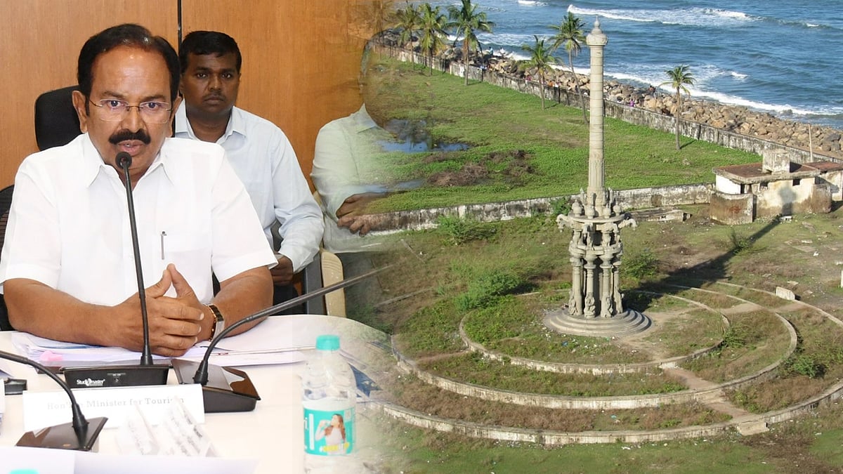 பூம்புகாரில் ரூ.21.98 கோடியில் சுற்றுலா வளர்ச்சிப் பணிகள்... விரைவில் பொதுமக்கள் பயன்பாட்டிற்கு வரும்...