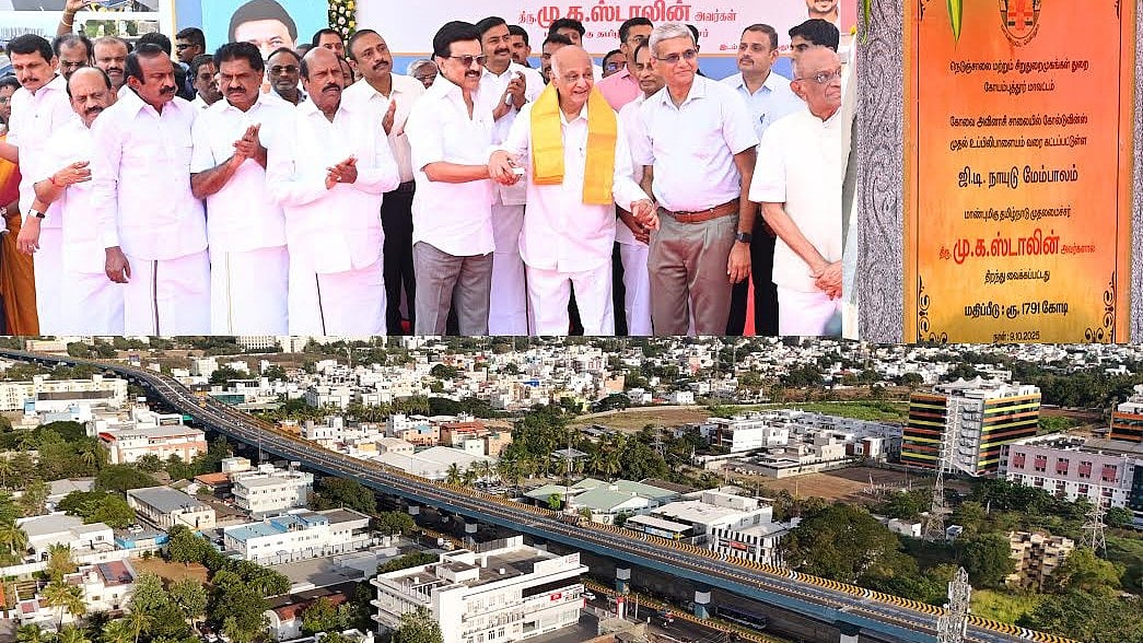 10.1 கி.மீ நீளம் - 10 நிமிட பயணம்! : ஜி.டி.நாயுடு மேம்பாலத்தை திறந்து வைத்தார் முதலமைச்சர் மு.க.ஸ்டாலின்!