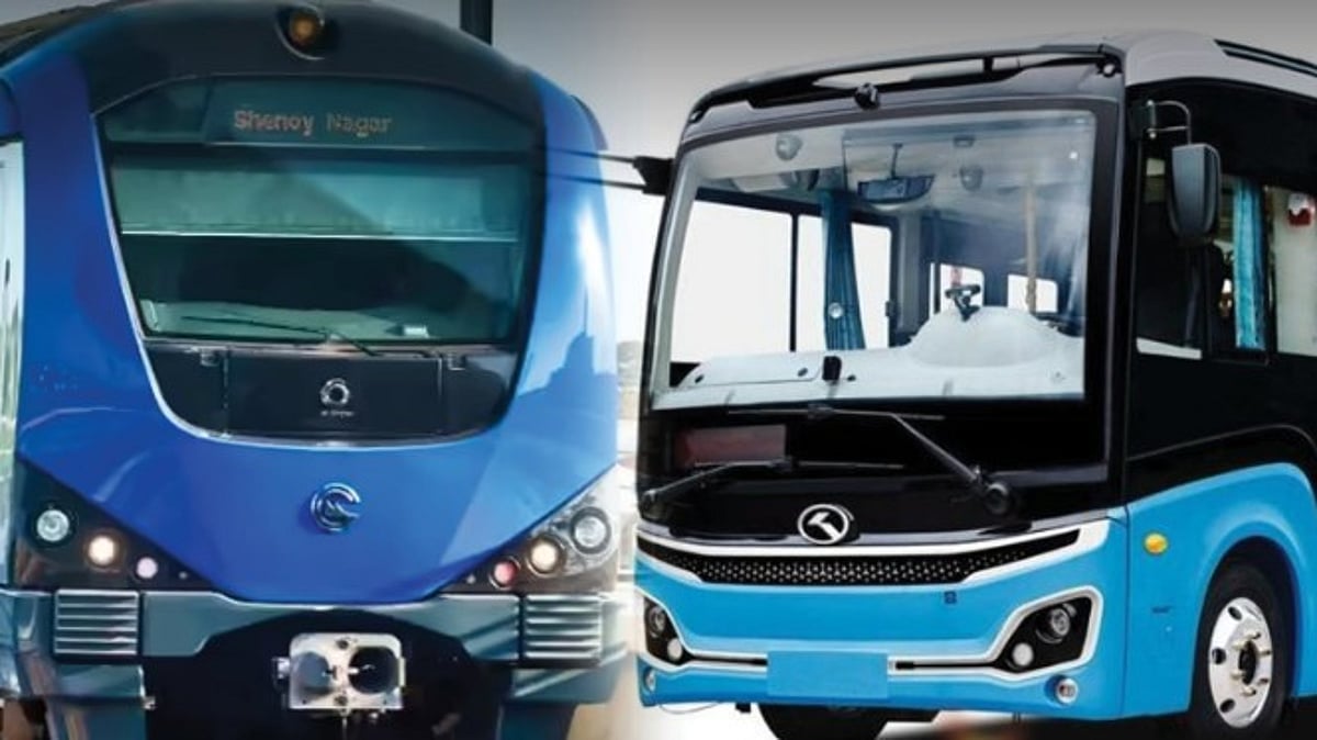 மெட்ரோ ரயில் நிலையங்களுக்கு செல்ல : சென்னையில் மினி மின்சார AC பேருந்துகள்! 