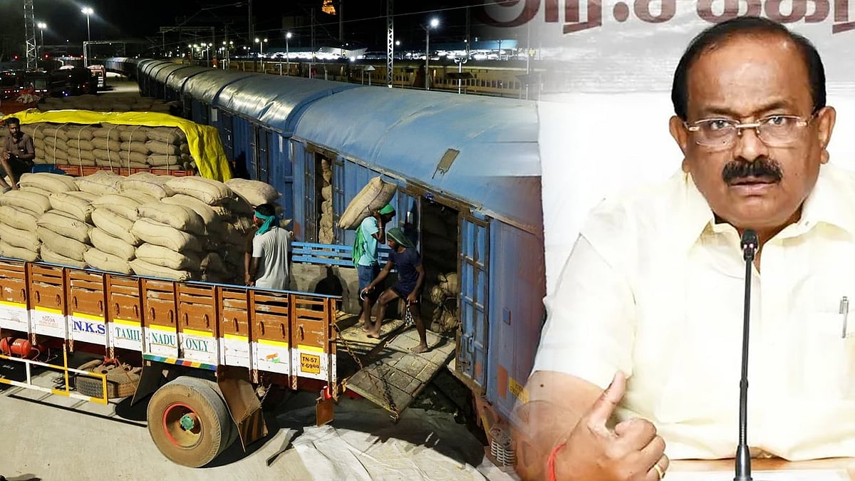 ”நெல் போக்குவரத்து ஒப்பந்த விதிகளின்படி முறையாகச் செய்யப்பட்டுள்ளது” : சக்கரபாணி அறிக்கை!
