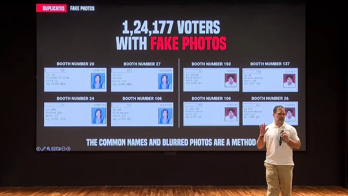 100 இடங்களில் வாக்காளராக இருந்த பெண்... ஹரியானா தேர்தலில் குளறுபடிகளை அம்பலப்படுத்திய ராகுல் காந்தி ! 