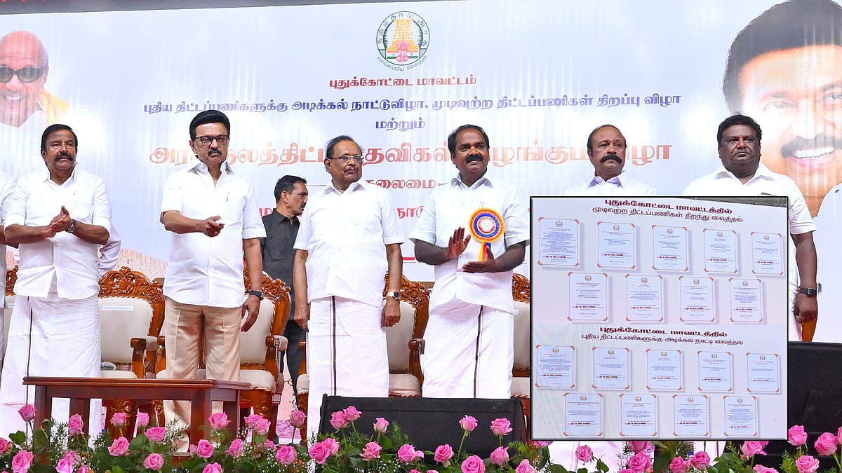 புதுக்கோட்டையில் ரூ.766 கோடியில் நலத்திட்டப் பணிகள்.. வழங்கினார் முதலமைச்சர் - என்ன துறைக்கு, என்ன பணி?