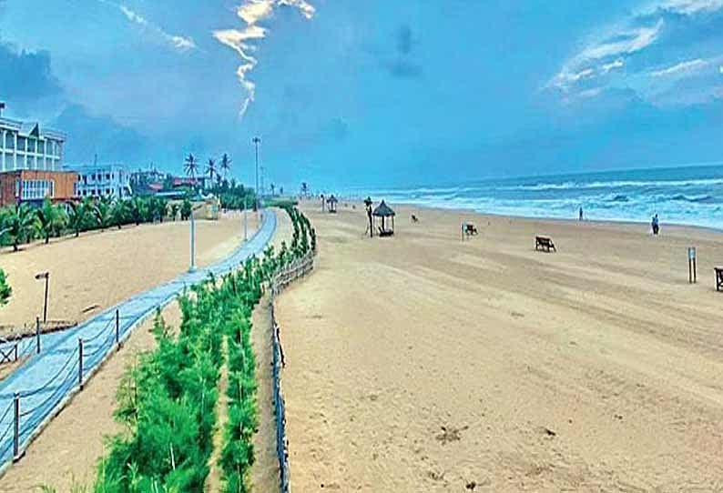 தொடர்ச்சியாக 5-வது முறை... நீலக்கொடி சான்றிதழைப் பெறும் கோவளம் கடற்கரை...