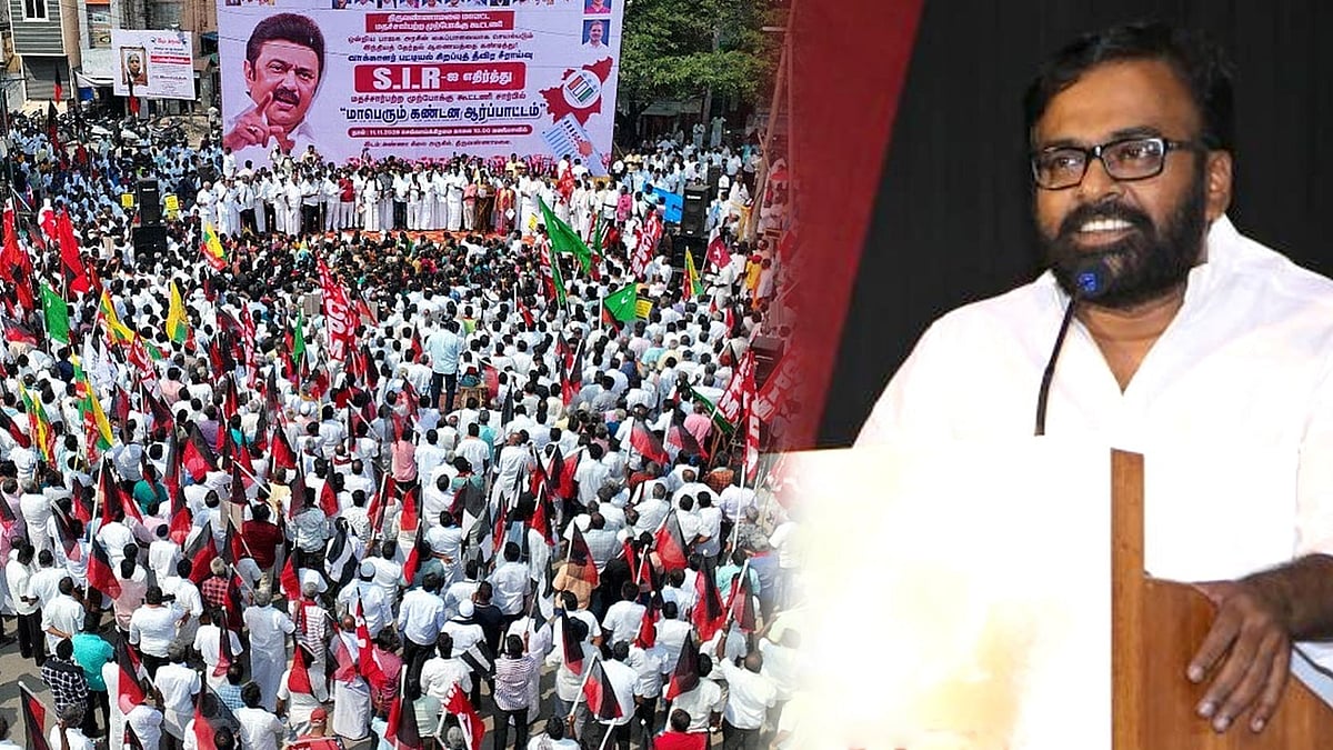 ”S.I.R-ஐ துணிச்சலுடன் எதிர்க்கும் ஒரே கட்சி தி.மு.கதான்” :  கரு.பழனியப்பன் பேச்சு!